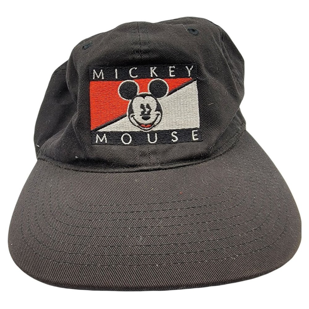Mickey Unlimited Mickey Mouse Adjustable Lightweight Black Hat Cap